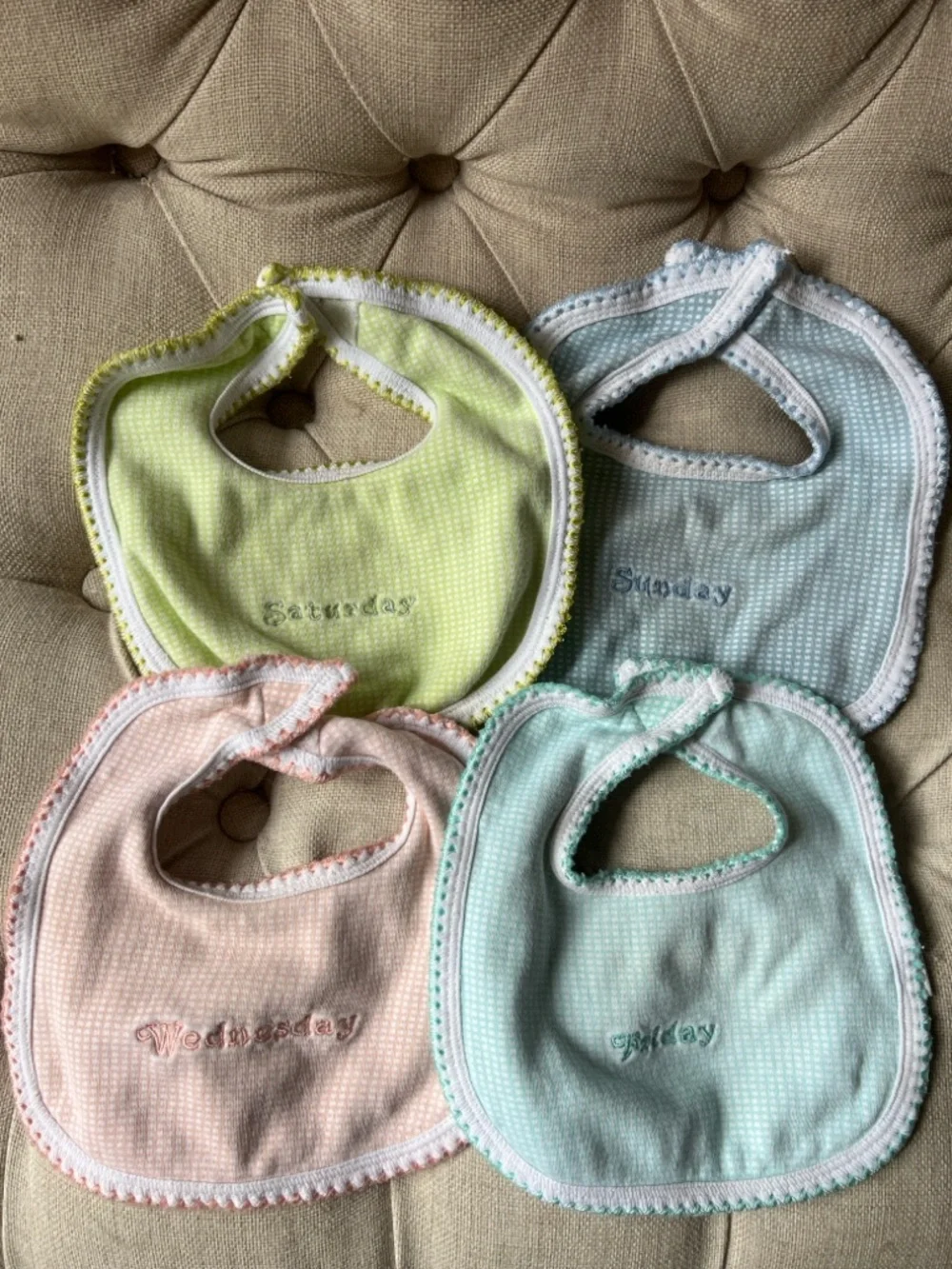 🐻🧸Neutral Teddy Hooded Baby Hat with Lilac Dress and Bib Set